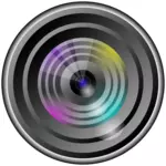 Camera-lens met lichteffect