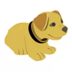 כלב צהוב חמוד