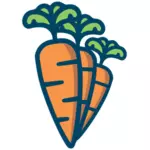 Три морковь рисунок