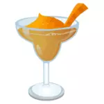 Carrot Margarita cocktail vektorigrafiikka