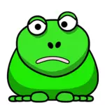 Мультяшная зеленая лягушка