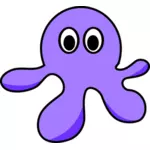 Purple octopus obrazu