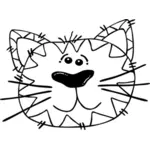 猫ライン アートのベクトル