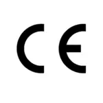 Seni klip resmi CE mark vektor