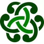 Vektor-Bild, dekorativen grünen Celtic Design-Detail