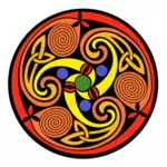 Keltský ornament vícebarevná vektorový obrázek