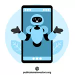 Chatbot într-un smartphone
