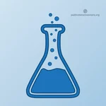 Ícone de vetor de laboratório químico