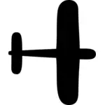 Grafis vektor siluet generik pesawat