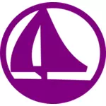 紫色海洋标志