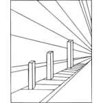Vektor-Illustration der menschlichen Wahrnehmung optische Täuschung