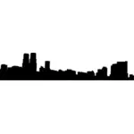 Dibujo vectorial de skyline de la ciudad