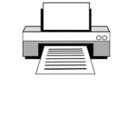 Impresora láser vector de la imagen