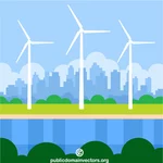 Rüzgar türbinleri yeşil enerji