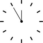 Eenvoudige handmatige klok vector illustraties