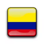 Vetor de botão brilhante de Colômbia