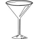 Boş Martini cam vektör görüntü