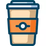 Café para levar o ícone