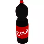 Ilustración de vector de botella de coca-cola