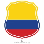 Colombianska flaggan sköld krön