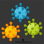 فيروسات ملونة