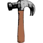 Ilustracja wektorowa paznokci ściągacz Hammer