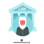 법률 그래픽 개념