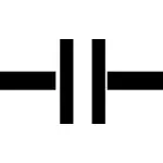 Imagen del símbolo de condensador