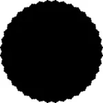 湾黑色圆圈矢量绘图