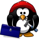 Vektor-Cliparts von Pinguin-Mechaniker