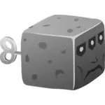 Серый кубических игрушка