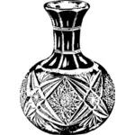 Ilustracja wektorowa butelka wody kryształu
