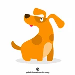 Schattige hond cartoon graphics