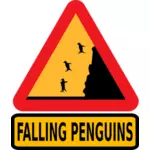 Penguin jatuh peringatan