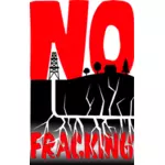 Ilustração vetorial fracking