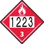 Ring 1223 för brandkåren symbol vektor illustration