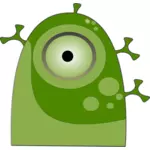 Lustige grüne alien