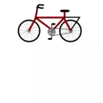 Векторная иллюстрация красный велосипед