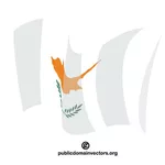 National vinker flagg av Kypros