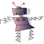 Imagem vetorial de robô a dançar