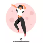 Dansende vrouw