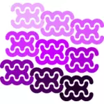 Векторная иллюстрация фиолетовый кривых шаблона