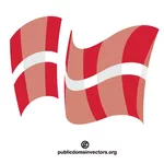 Kerajaan Denmark mengibarkan bendera