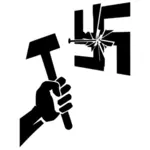 Ødelegge fascisme-ikonet