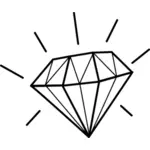 Иллюстрация блестящий алмаз