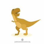 Dinozaur cartoon grafiki wektorowej