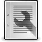 וקטור אוסף של סמל המחשב OS מאפייני מסמך