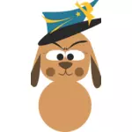 Anjing avatar vektor icon