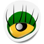 Monstruo ojo pegatina vector clip arte