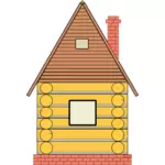 Russische kleine huis vector tekening
